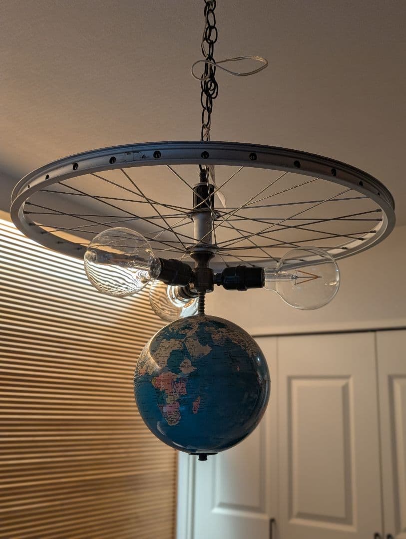 acme ファニチャー ジャーナルスタンダード 自転車 地球儀 ペンダント