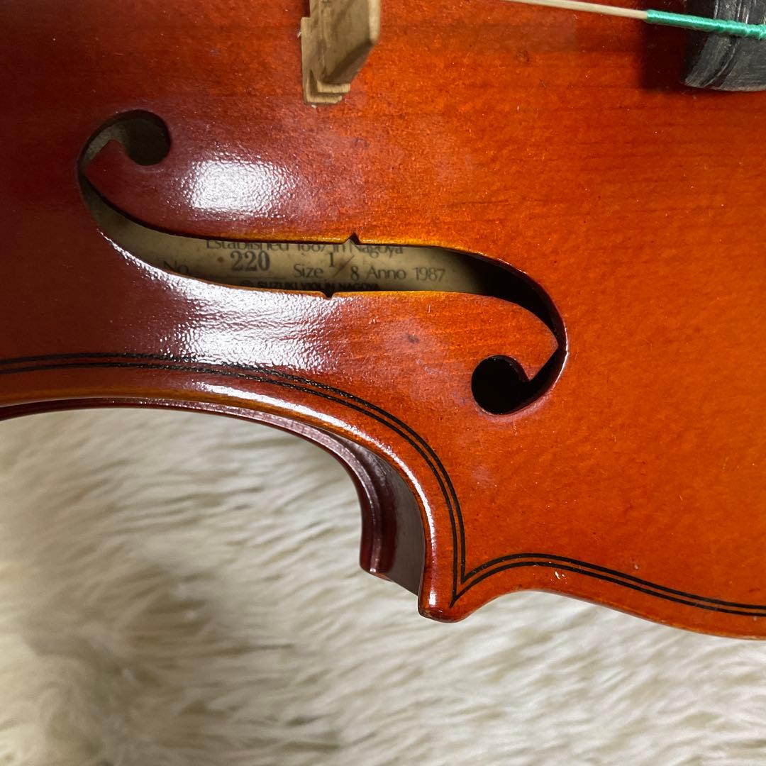 弦・弓・顎あて新品】SUZUKIバイオリン No.220 1/8 1987
