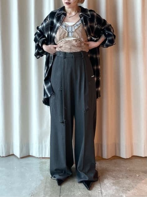 プランク プロジェクト/レイヤードチュールキャミボディスーツ