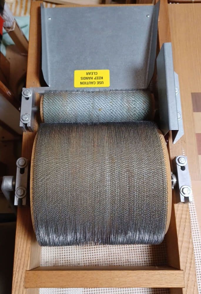 大型ドラムカード　ドラムカーダー