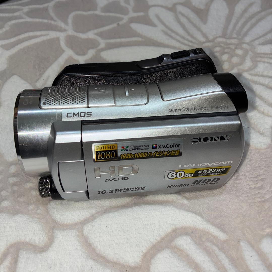 美品ソニー ハンディーカムHDR-SR11 シルバービデオ カメラ 動作確認済