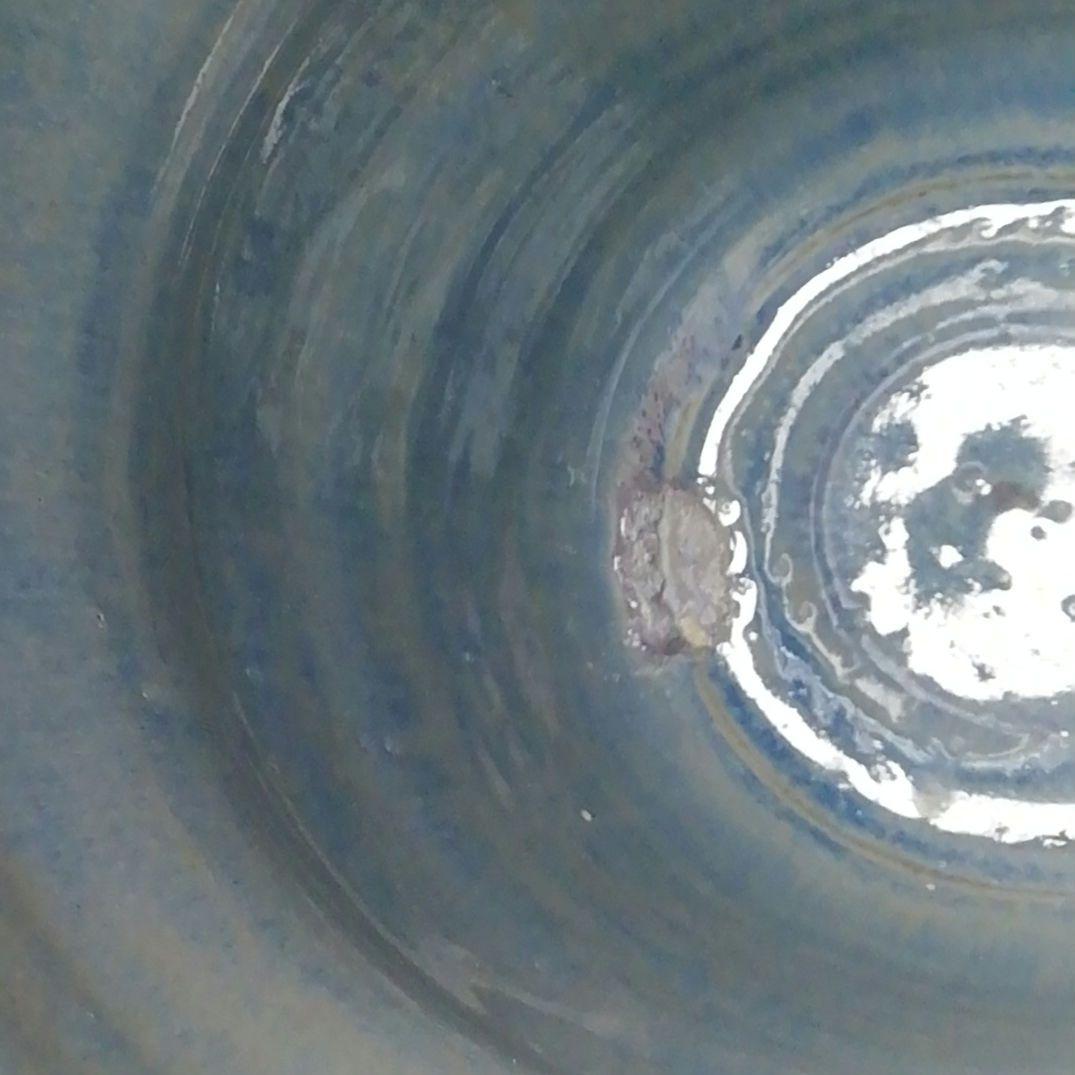 T686 水指 『熊野焼』『細水指』『皿谷実 造』 共箱 茶道具