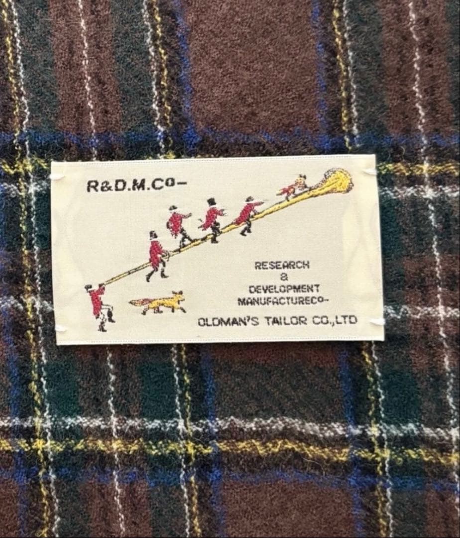R&D.M.Co-☆今期新品WOOL TARTAN CHECK MUFFLER