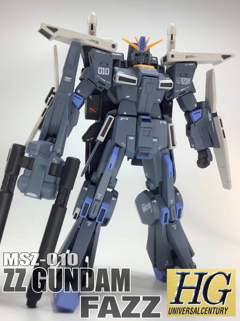 HGUC MSZ-010 ZZガンダムFAZZ 塗装済完成品 模型・プラモデル