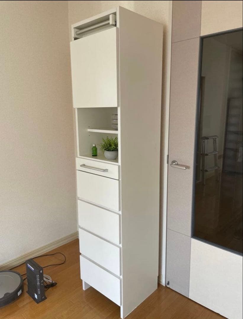 タオルが干せるサニタリーキャビネット ランドリーラック 送料込