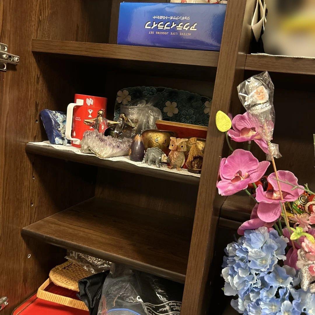 たのメル便発送 ダークブラウン クリア扉付 ディスプレイキャビネット