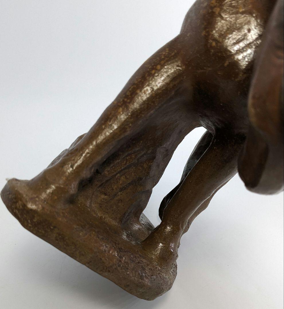 岡山県重要無形文化財 浦上善次 備前焼 午置物 干支 馬 工芸品 細工物