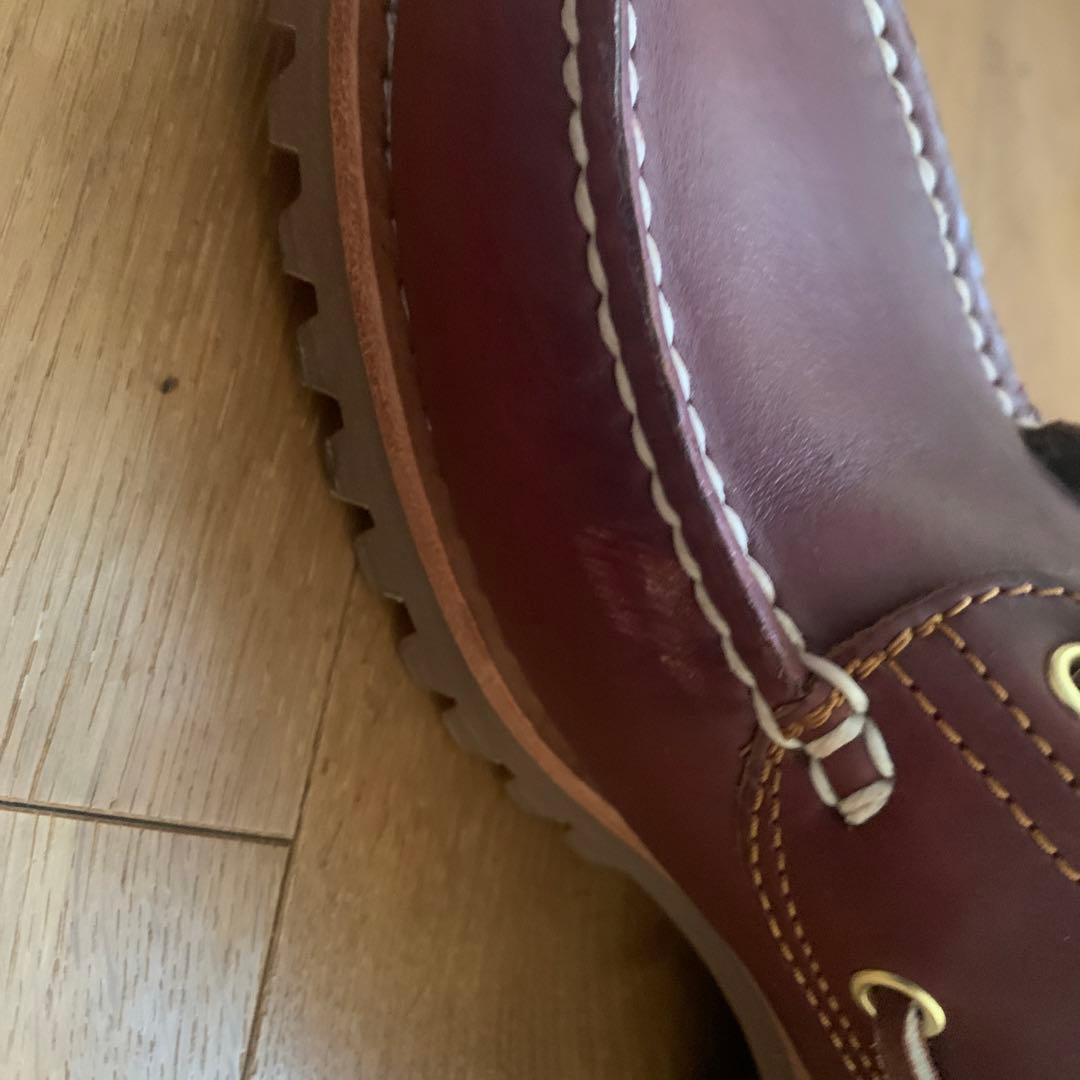 靴 26.0cm Timberland 3eye BURGUNDY
