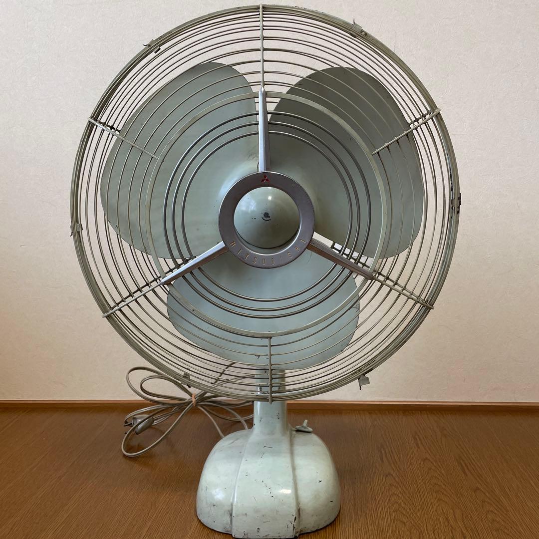 三菱 昭和レトロ 扇風機 アンティーク ヴィンテージ ミツビシ