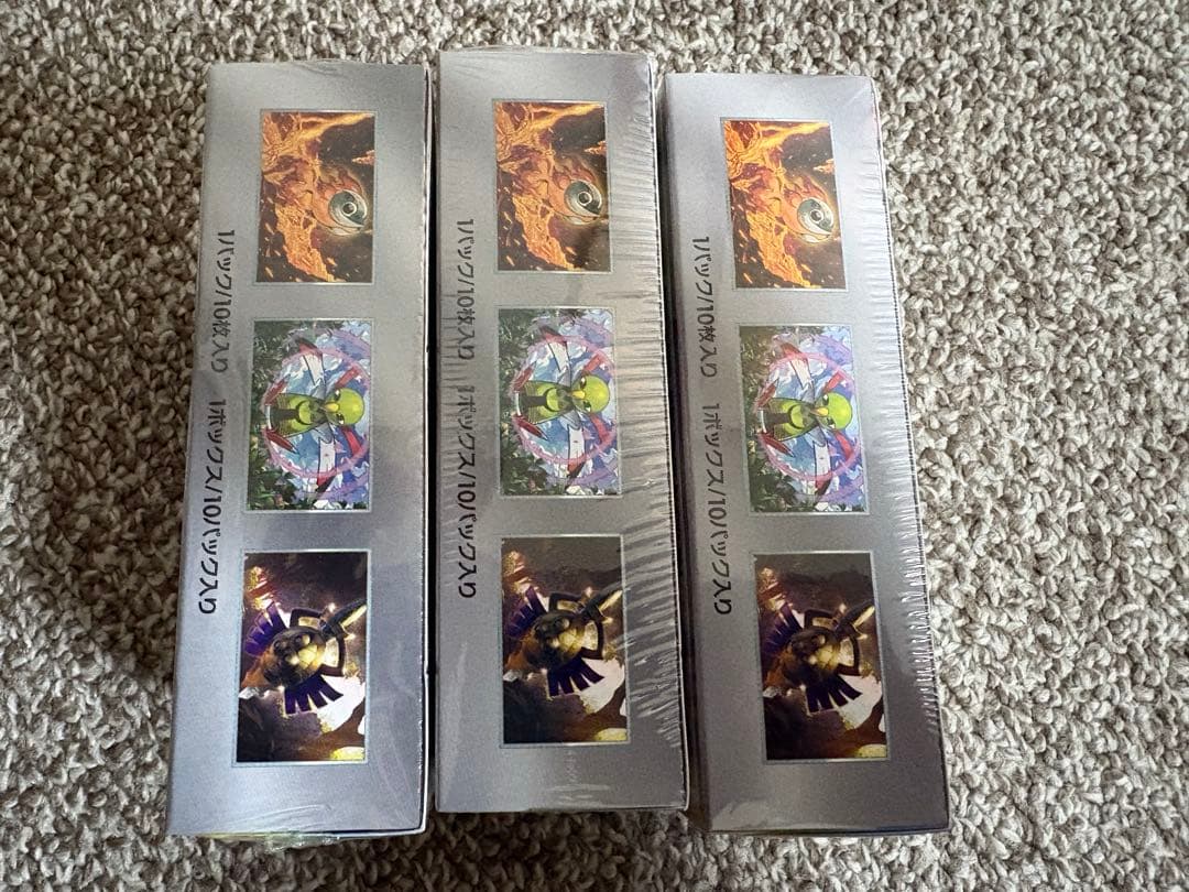 ポケモンカードゲームハイクラスパックテラスタルフェスex　3ボックスシュリンク付