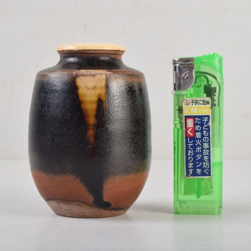 茶道具 瀬戸焼 古瀬戸 肩衝茶入 仕覆付 裏千家十四代