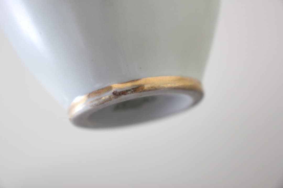 アンティーク　オールドノリタケ　里帰り　金彩　金盛り　取手付き花瓶