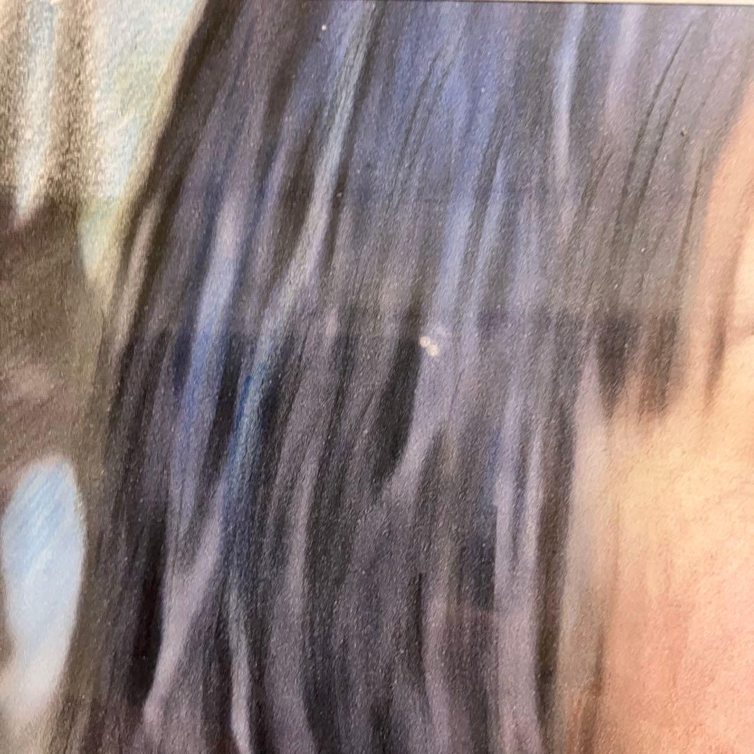 女優画20 額装品　額縁寸法32.7㎝×24.0㎝×1.5㎝　定款付　京藤夏樹