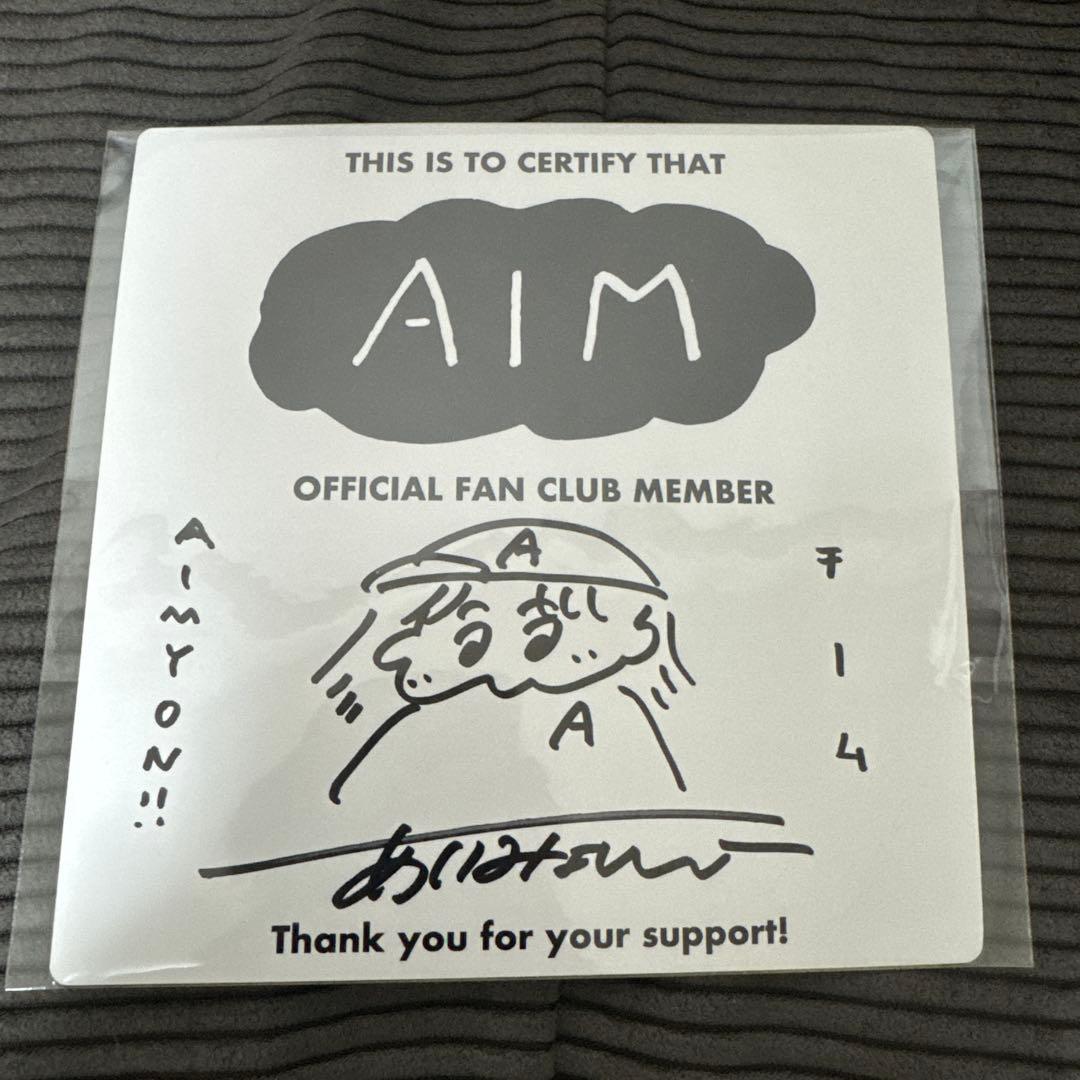 あいみょん　ファンクラブ限定　直筆サイン ミニ色紙 あいみょん ファンクラブ限定 直筆サイン ミニ色紙 あいみょん直筆