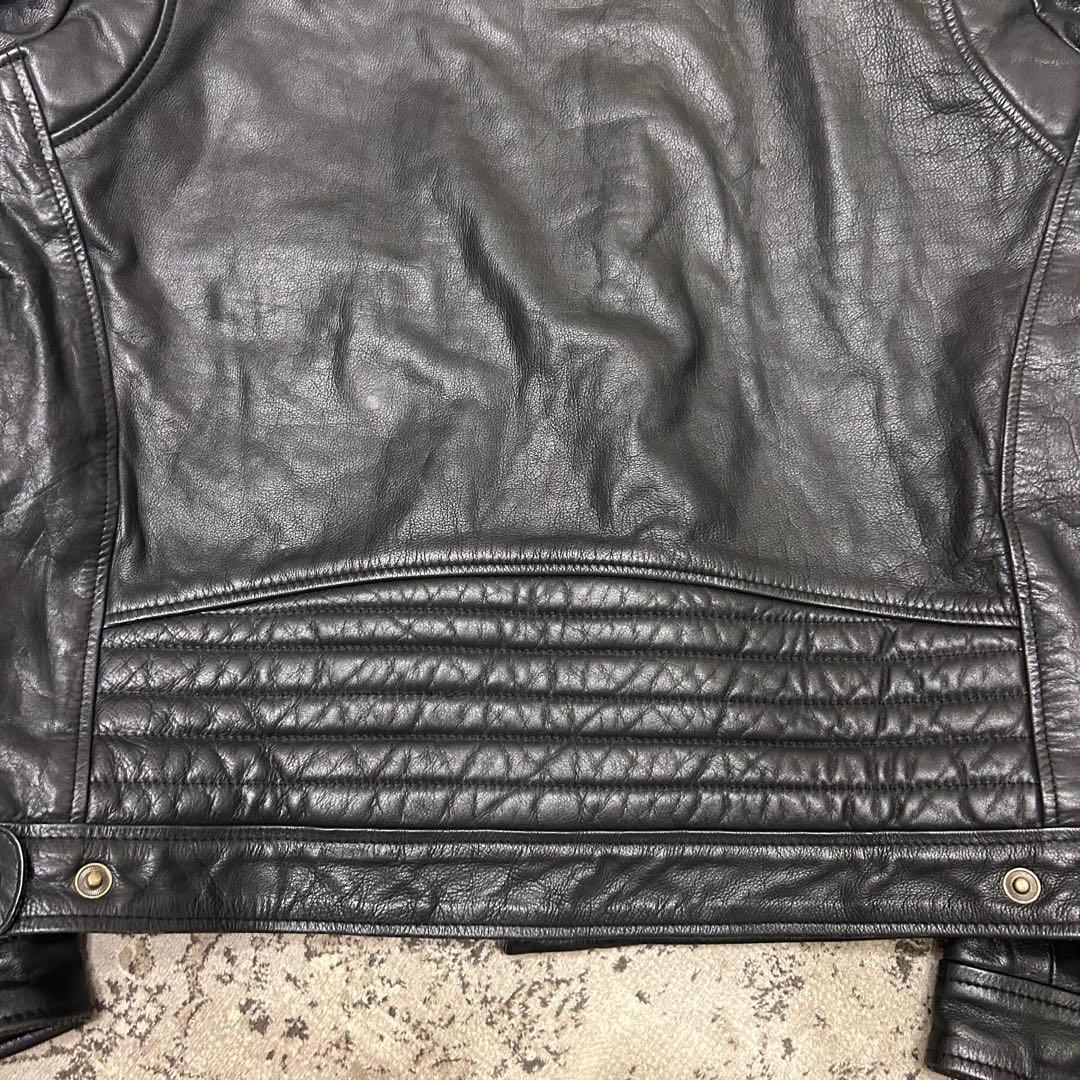 BLACK CAFE LONDON バイク ライダース レザー ジャケット 58