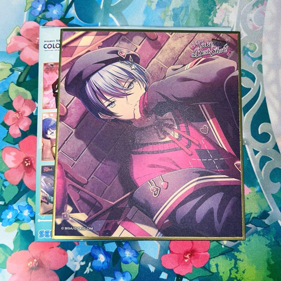 プロセカ ミニ色紙 17c 青柳冬弥 特訓前 1点 プロセカ 青柳冬弥 44C