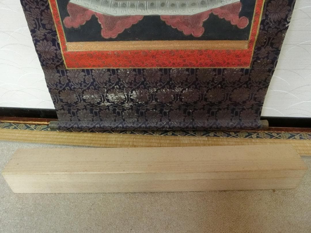 掛軸 仏画 観音様 色彩画・74・軸 骨董古美術】◇美術 美人 古玩 仏像