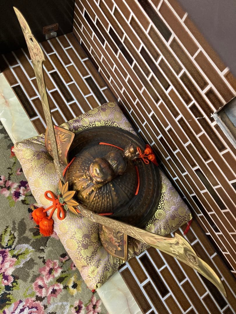 獅子】兜 美術工芸 骨董品 アンティーク 古物