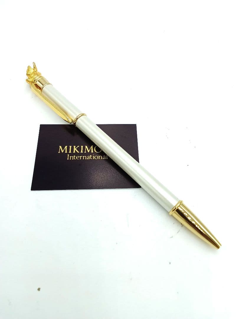早い者勝ちSALE【MIKIMOTO】ゴールドクマ付 ボールペン