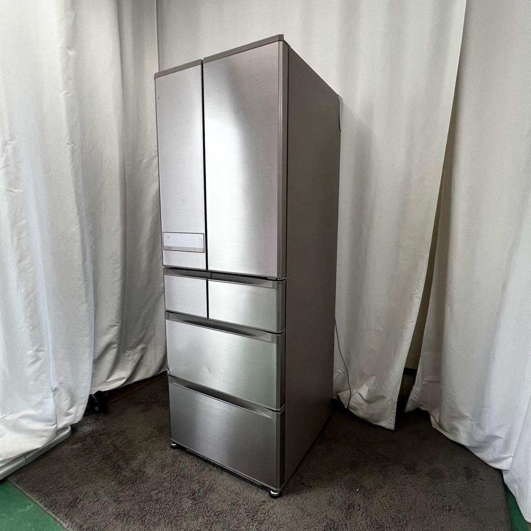 927❤️　冷蔵庫　500ℓ級　大型　三菱　両開き　シルバー　安い　中古　設置無料