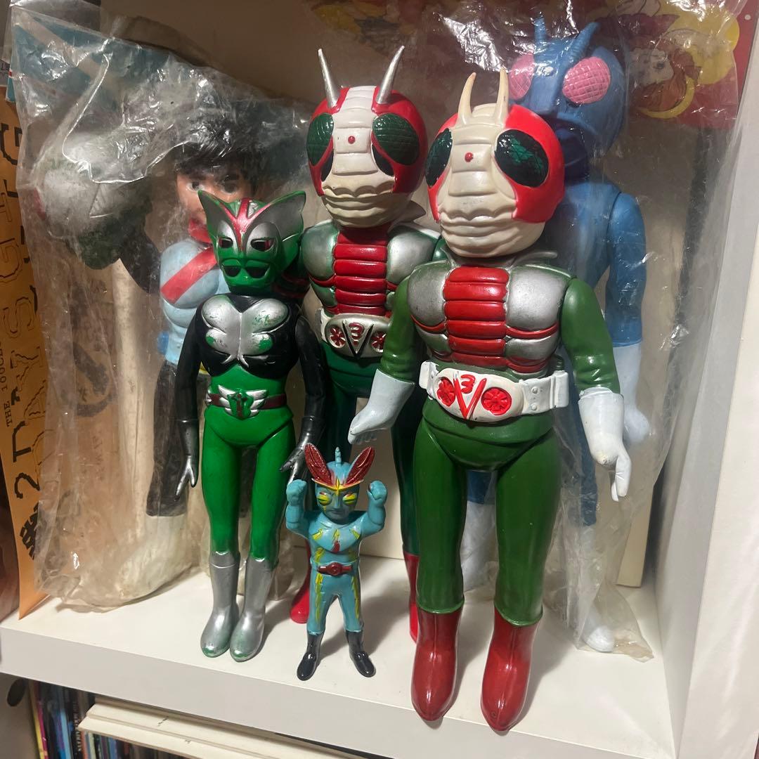無版権 原作版風 仮面ライダー 美品 パチソフビ フィギュア