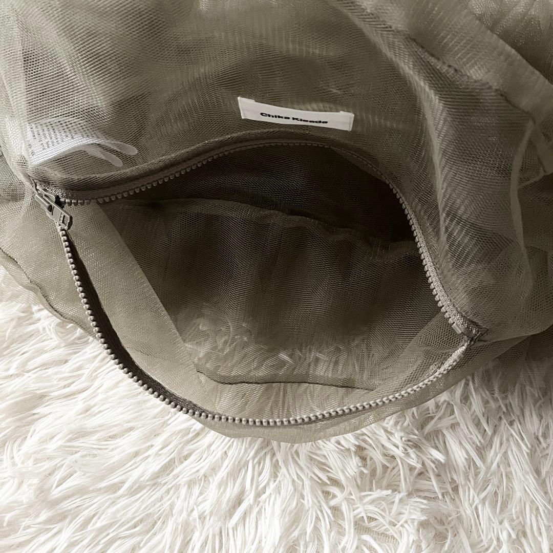 CHIKA KISADA チカキサダ　バッグ　チュールバッグ　グレー