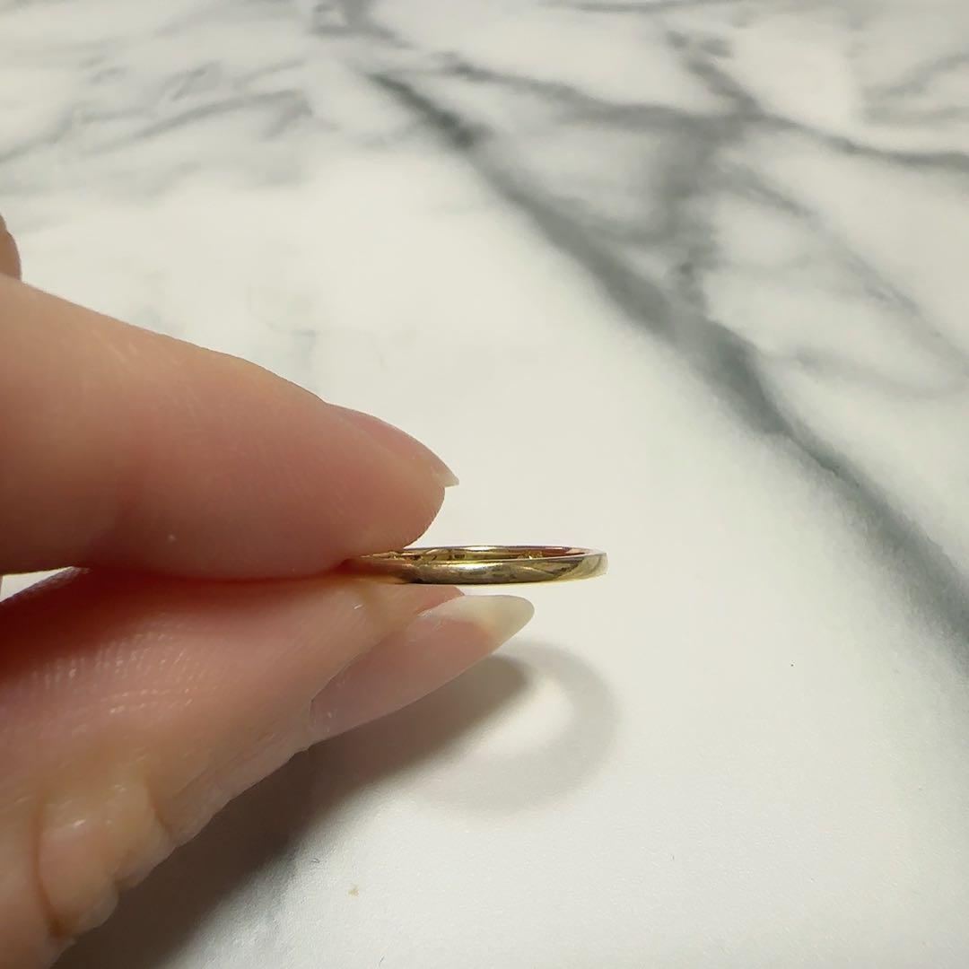 TSUTSUMI / K18イエローゴールドリング（ピンキーリング・5号）