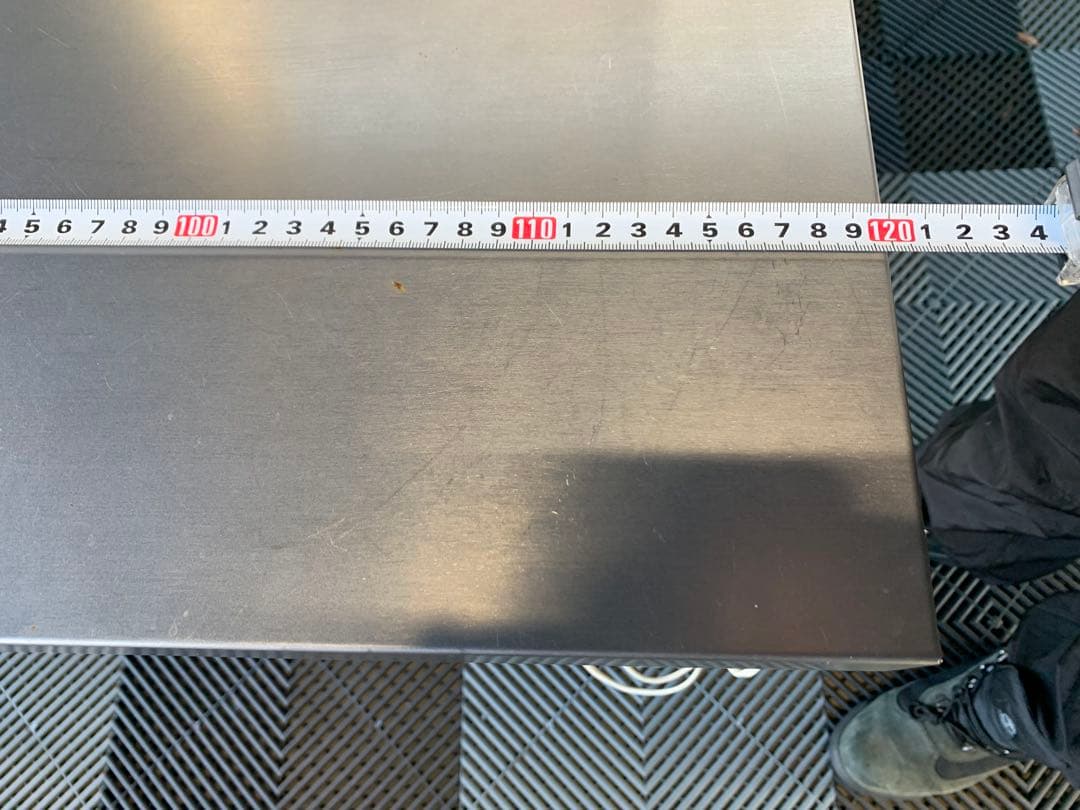 ステンレス製2段作業テーブル 120cm 事務・店舗用品