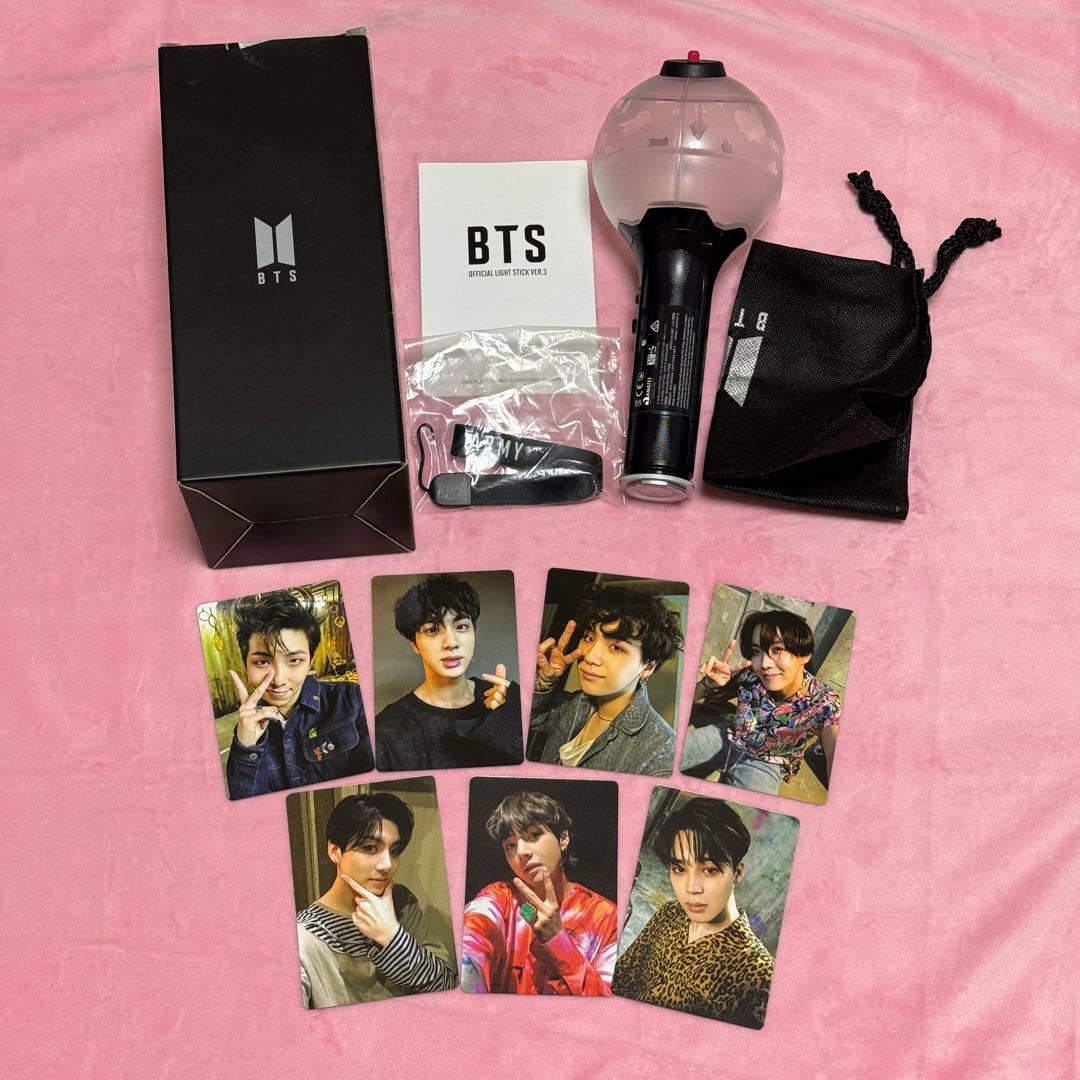 bts ペンライト アミボム ver. 3 トレカ セット - メルカリ