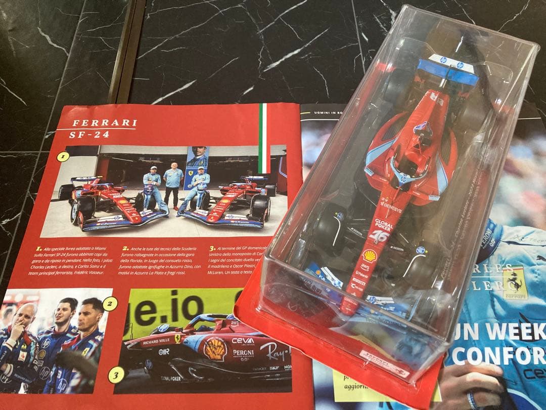 一台限定　フェラーリF1ビッグスケールコレクション SF-24 マイアミGP仕様