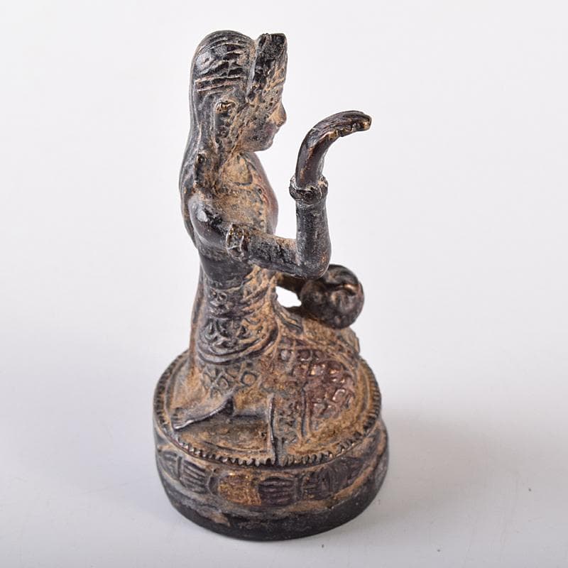 中国　古銅鍍金　チベット仏　仏像　C　8214E