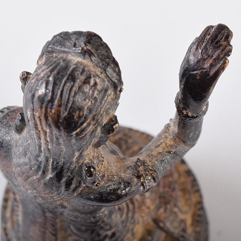 中国　古銅鍍金　チベット仏　仏像　C　8214E