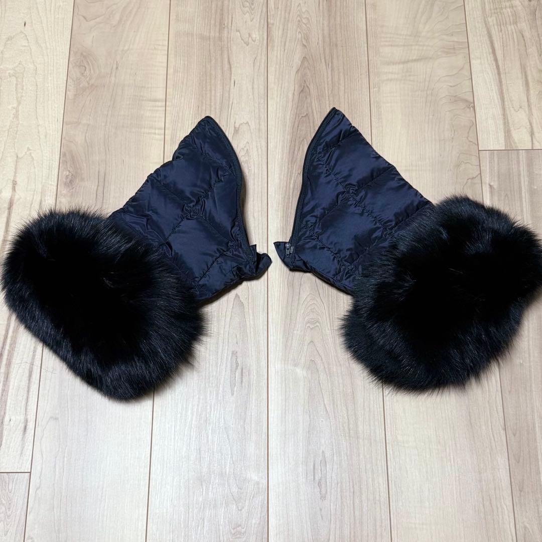 TAION 半袖ファーパーツ プレミアムフォックスファーブラック