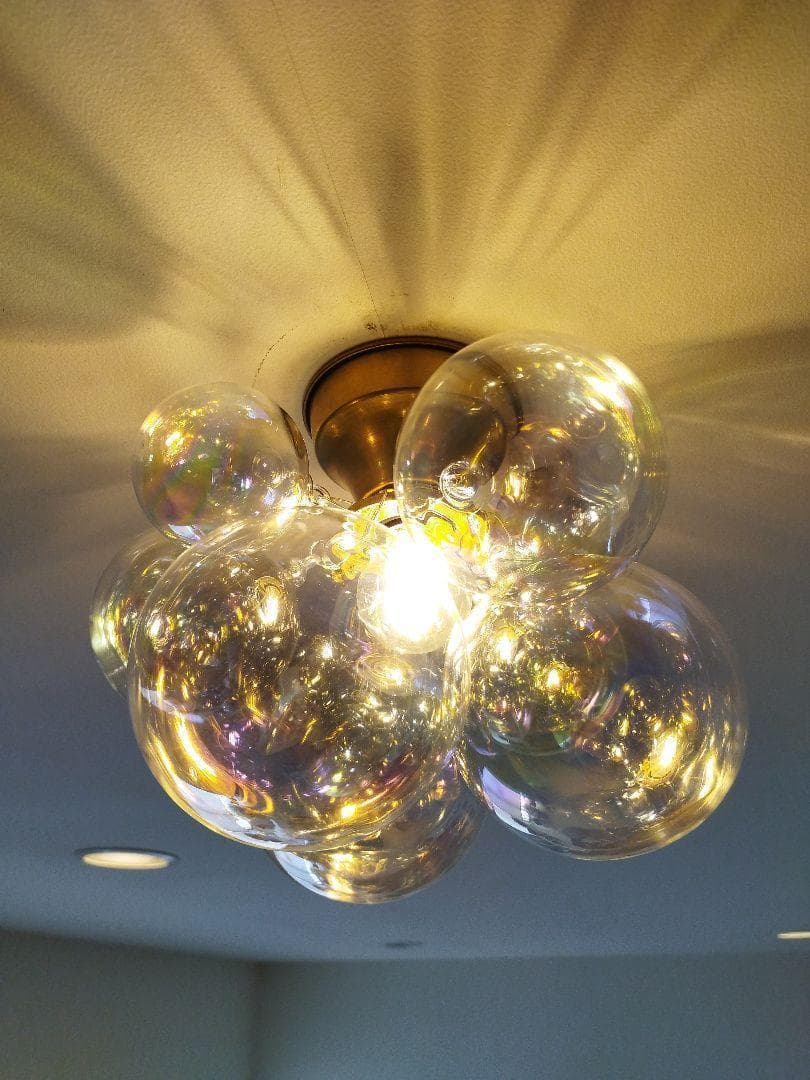 バブルガラスボールシーリングライトオーロラシーリングランプシャボン