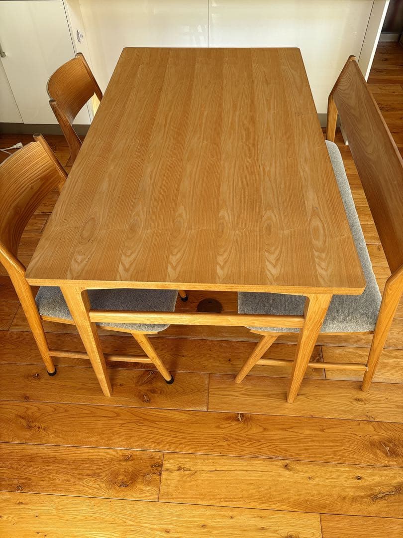 unico SIGNE ダイニングテーブルセット　 スクスクチェア2脚付き