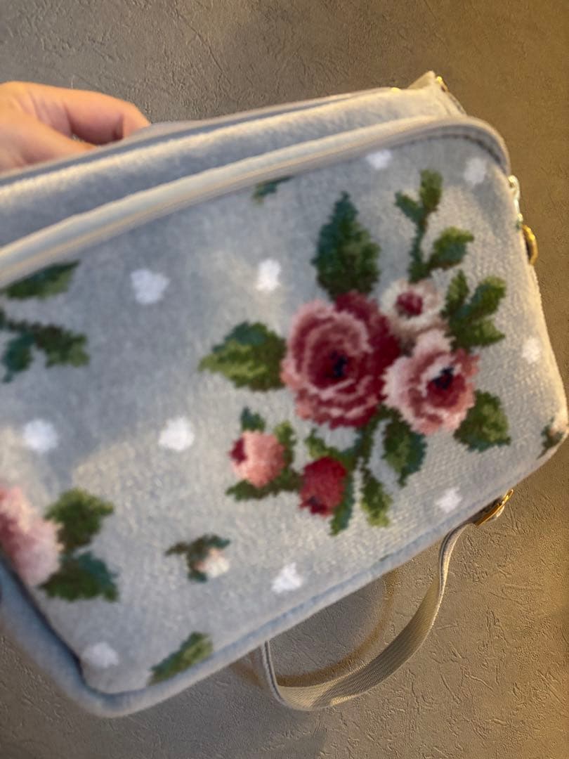 フェイラー　マイジュリエット　ショルダーバッグ　グレー　バラ