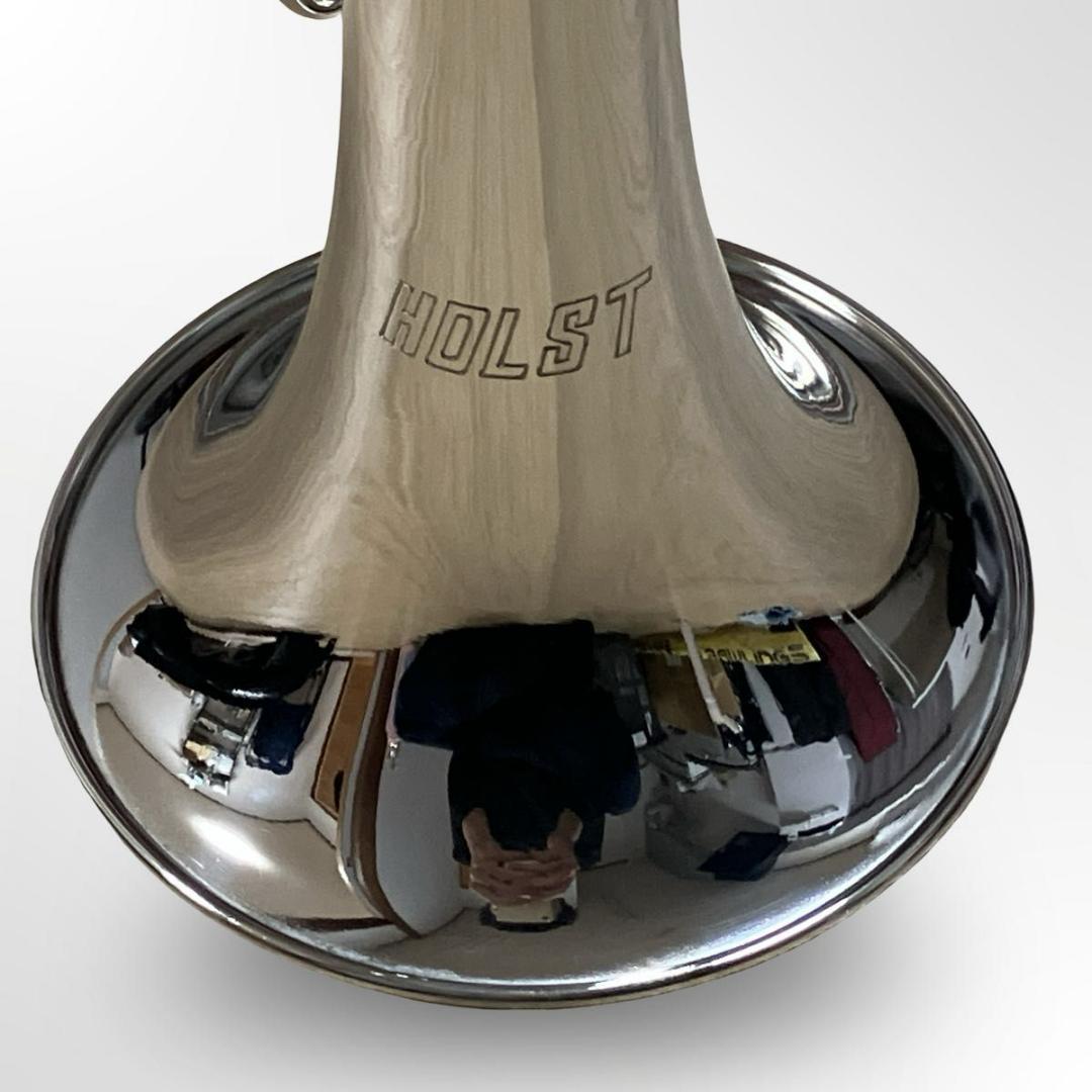 HOLST 浜松まつり 信号ラッパ 3つ巻き シルバー ケース付き 海上自衛隊