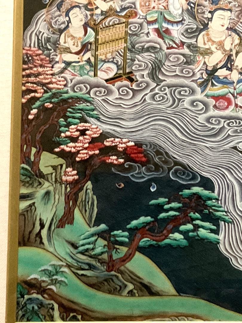 2025年値引きしました！ 阿弥陀来迎図手描き仏画肉筆