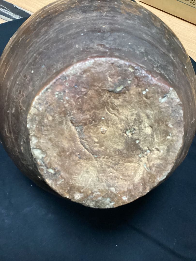 骨董古美術 古信楽四つ耳茶壺 江戸期古作 高さ約