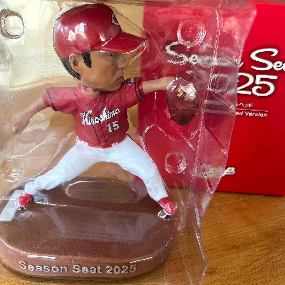 非売品 カープ 黒田博樹さんのボブルヘッド人形 Season Seat 2025