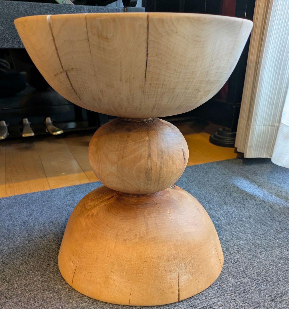 水目桜　天然木　切り株　丸太　椅子　スツール　高さ約35㎝