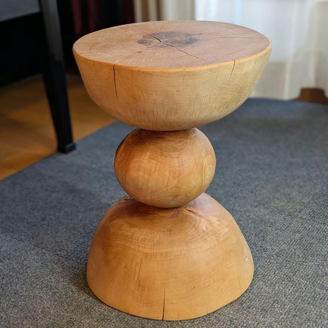 水目桜　天然木　切り株　丸太　椅子　スツール　高さ約35㎝