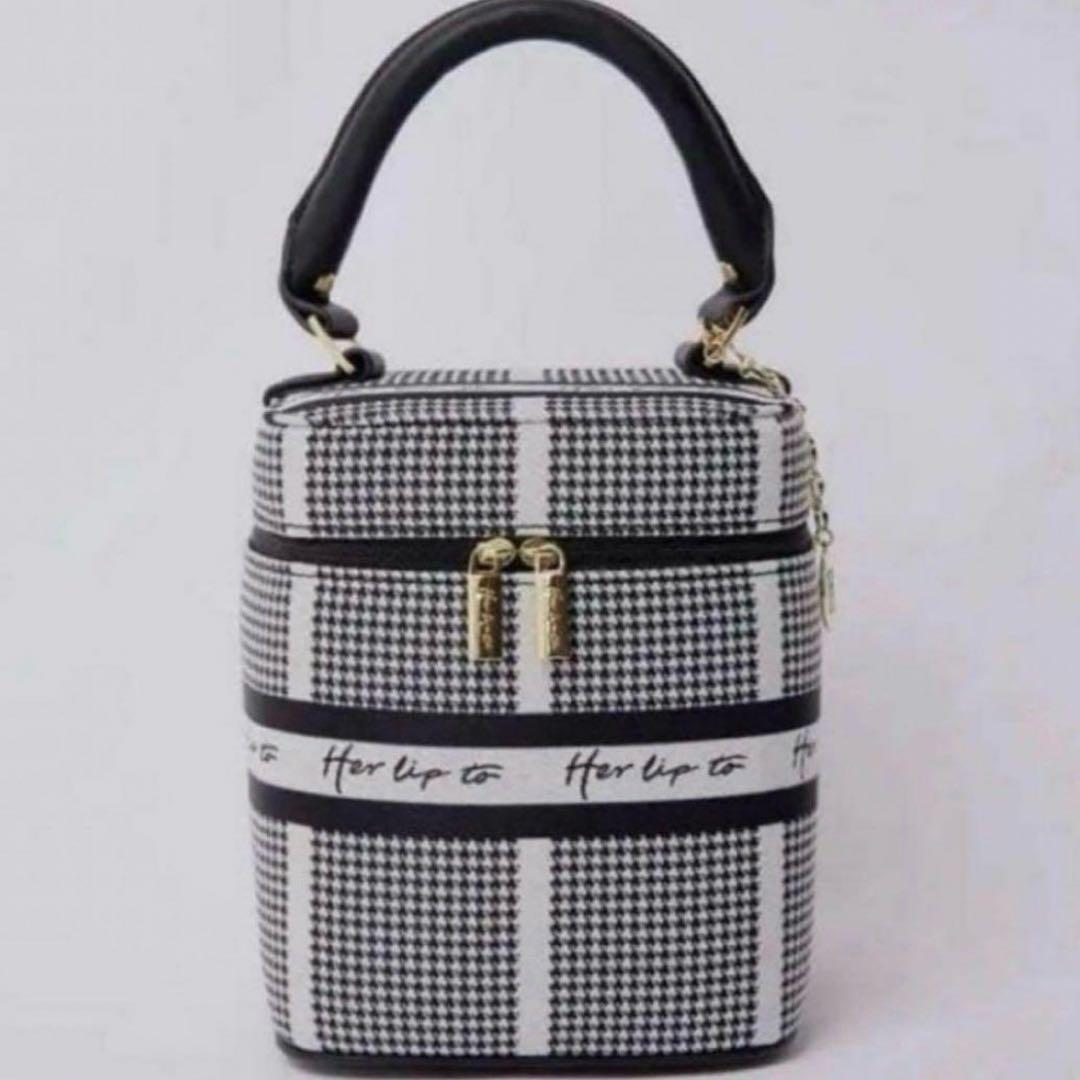 Herlipto ハリプ Jacquard Vanity Bag バニティ