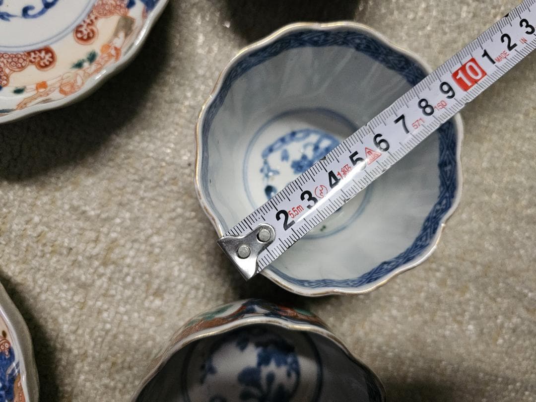 と*も様 年末奉仕 離れ物 幕末明治伊万里 7寸皿2枚 なます皿6客 向付4客