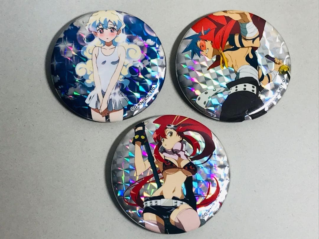 【3点セット】グレンラガン　缶バッジ　シークレット 3点セット】グレンラガン 缶バッジ シークレット 3点セット