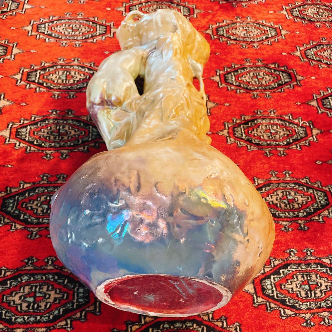 アーネスト・ブシエール アール・ヌーヴォー 陶芸 美術品 アンティーク