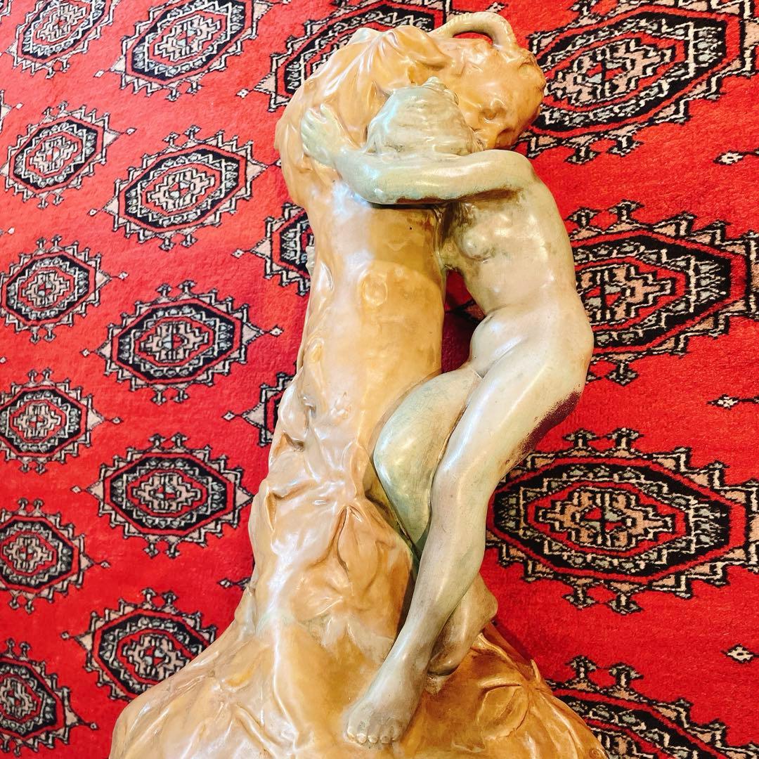 アーネスト・ブシエール　アール・ヌーヴォー　陶芸　美術品　アンティーク