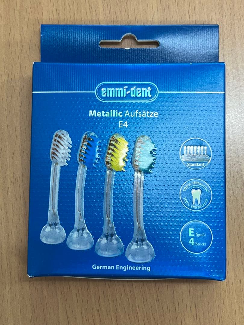 エミデント電動歯ブラシ、専用替えブラシE4 4本組