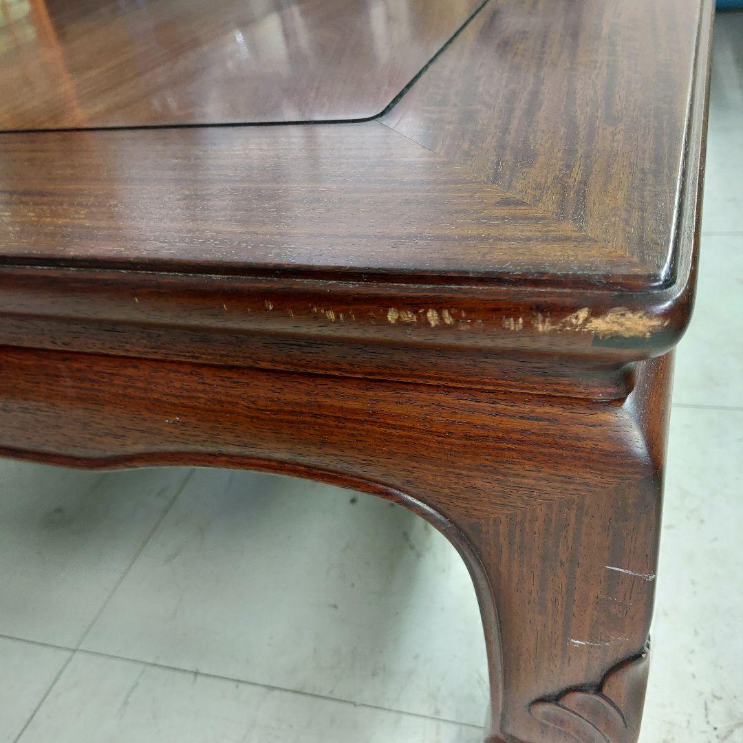 中森喜三郎作 座卓 花梨 天然木 座敷机 ローテーブル 作家物 伝統工芸