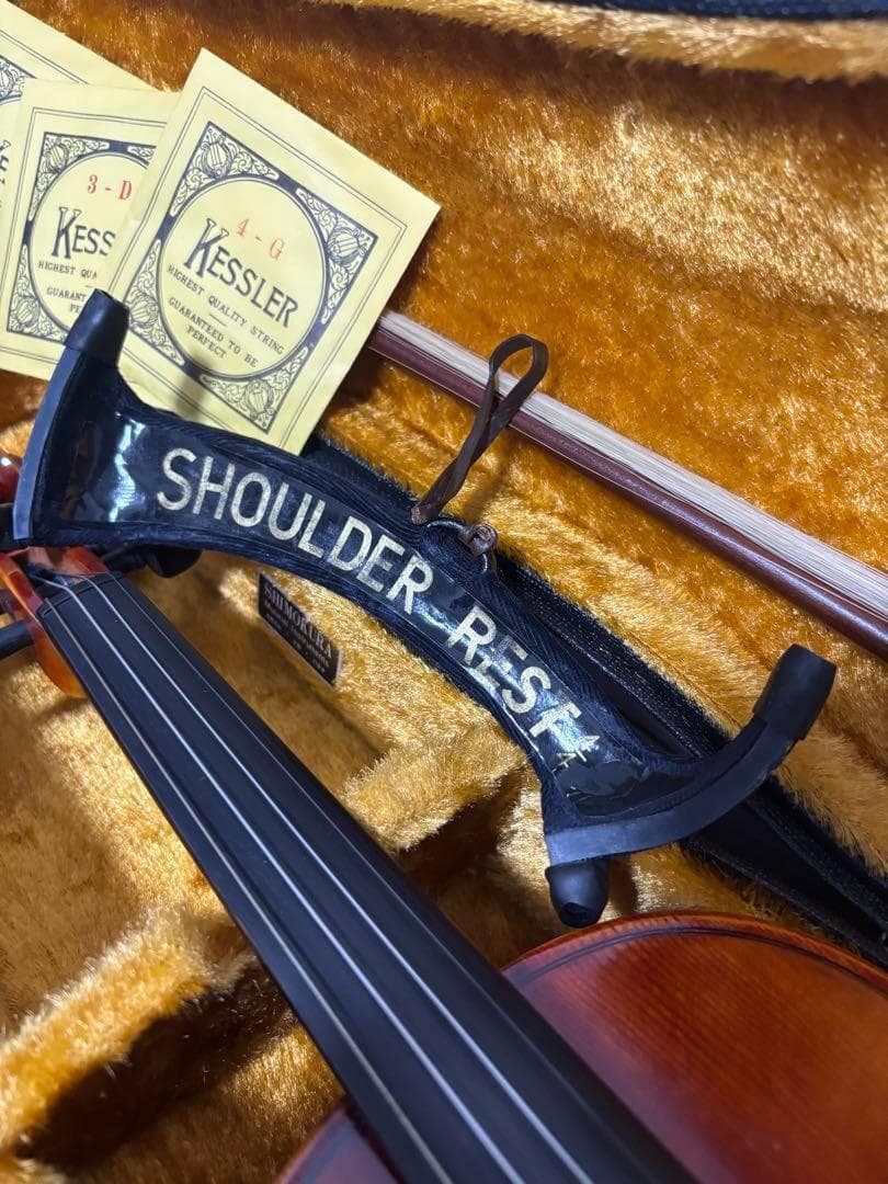 【中古良音】美品✨ 鈴木バイオリン 520 4/4 1984 肩当て付 名機